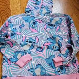 Kids Blue and Pink Character Hoodie